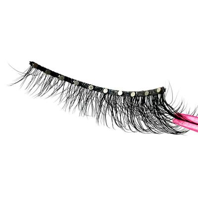 China 60-70 times private label 10 circle magnets round eyelashes false eyelash with factory price for sale