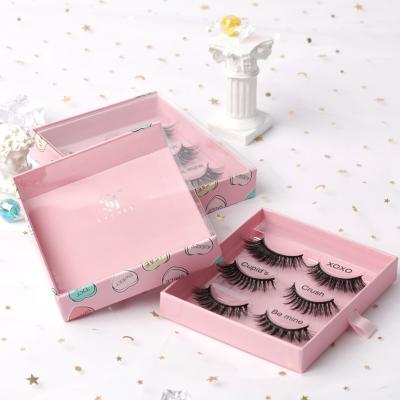 China SY durable shuying 25mm pink mink eyelash vendor customized high quality lash storage lash sleeve packaging box boxes wick for sale