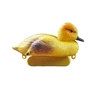 China Yellow Bait Design Small Duck Decoy Plastic Floating Duckling Hunting Decoys for sale