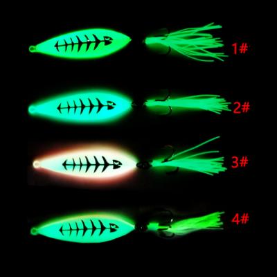 China Lead Feed Bait Metal Jig For Luring Lure Jig Luminous Fishing Hard Slow Lure for sale