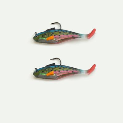 China T tail fishing new pre-arranged building lure head to replace soft body fishing lure for sale