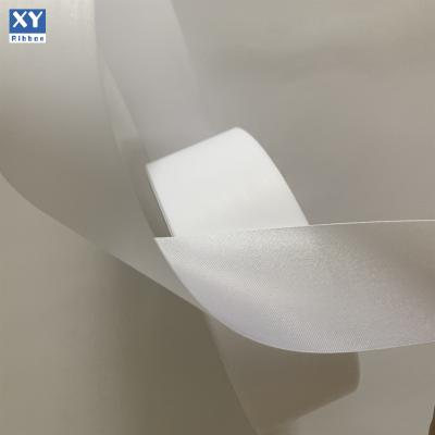 China Viable Wholesale Double Face Coated Polyester Satin Ribbon For Wash Care Label for sale