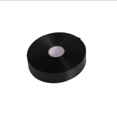 China Pro-Environmentally Sustainable Black Single Face Polyester Satin Ribbon for sale