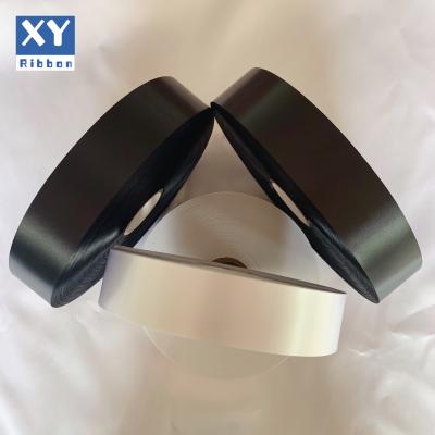 China Viable conforms to Oeko-TEX standards, split edge polyester satin ribbon for sale