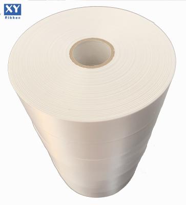 China Sustainable Care Label Factory Customized White Polyester Satin Fabric Ribbon for sale