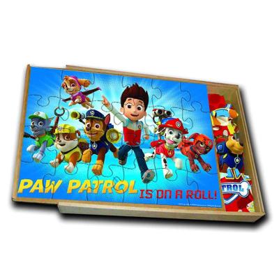 China DIY TOY China manufacturing cartoon drawing puzzles 4x24 pieces puzzle box puzzles for kids for sale