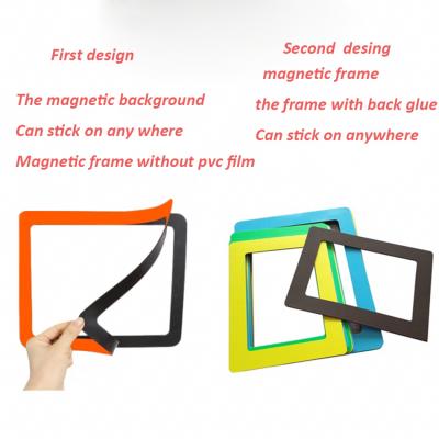 China Stick On Wall Hot Sale Low Price Picture Frame Photo Frame Fridge Magnet Magnetic Photo Frame for sale