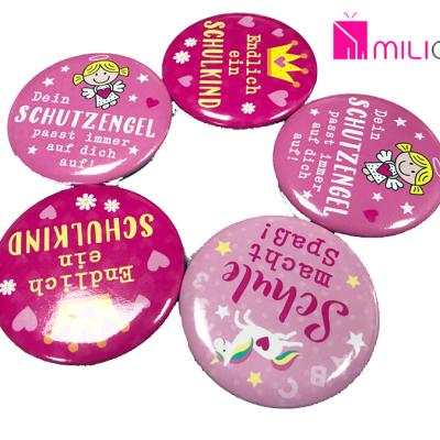 China High Quality Colorful 38mm Printing Cute Cartoon Plastic/Metal Tin Pin/Button Badge for sale