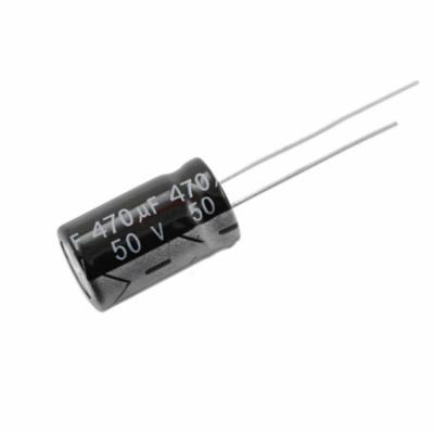 China Electrolytic Direct Electrolytic Capacitor 470UF 50V 50V470UF Standard Volume 10*17mm New Spot for sale