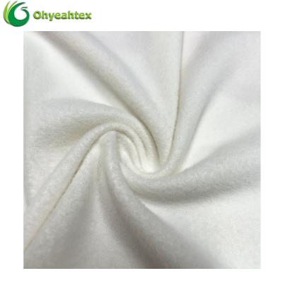 China Super Warm Anti-bacteria 245GSM 72% 24% Polyester 4% Spandex Fleece Bamboo Fabric For Baby Blanket for sale