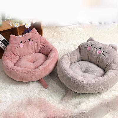 China Comfortable Eco-friendly Short Plush Washable Cat House for Small Dog Chihuahua Pet for sale