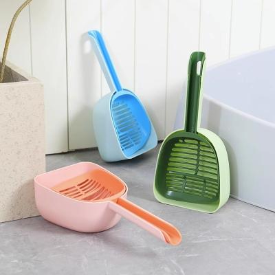 China Foldable PP Cat Litter Scoop Deep Shovel Non-stick Stocked Collapsible Poops Scooper for sale