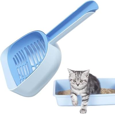 China Multi-Functional Big Hole Cat Litter Scoop Durable Plastic Pet Shovel with ODM Designs for sale