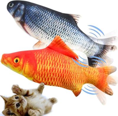 China Power-driven Creative 3D Carp Fish Shape Cat Toy Safe and Popular for Pet Gifts for sale