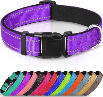 China Personalized Logo Soft Neoprene Dog Collar Breathable and Comfortable for Active Dogs for sale