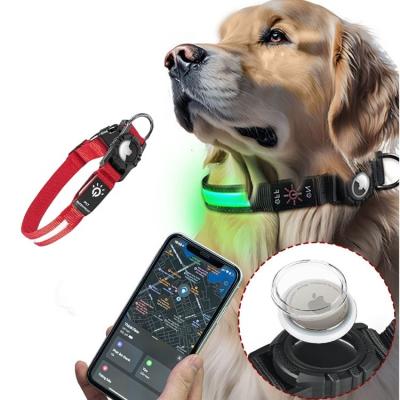 China Soft Comfortable Advantage Custom Led Dog Collar with Tracker Case Waterproof Light for sale