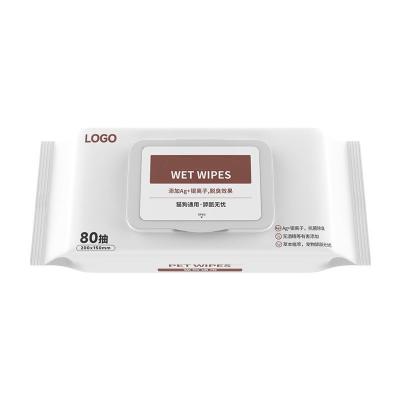 China Soft Pet Wipes for Cleaning Eyes and Earwax in White or Customized Biodegradable for sale