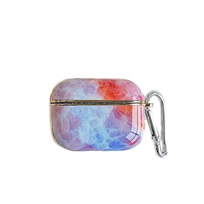 China 2020 Dustproof New Colorful Plating Marble For Apple For Airpods Pro Cute For Airpods Pro Case With Plug In for sale