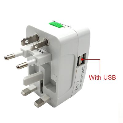 China Universal Cell Phone Conversion EU/AU/UK/US Multi Charger Travel Adapter Portable Wall Charger With USB Port for sale