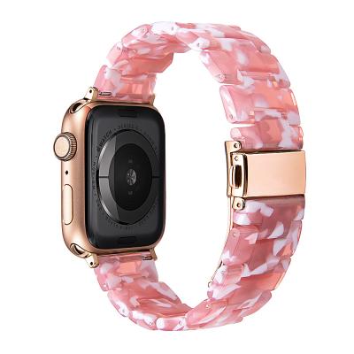 China Resin 2022 New For Apple Watch Series 7 Band 45mm Band For Apple Watch Resin Band 38 Generation 1-7 40 41 42 44 45mm for sale