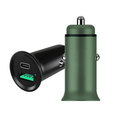 China Dual USB Aluminum Alloy Palladium Car Charger QC3.0 Car Charger Upgrade QC4.0 Super Fast Charging Metal Car Charger New For Mobile Phone for sale