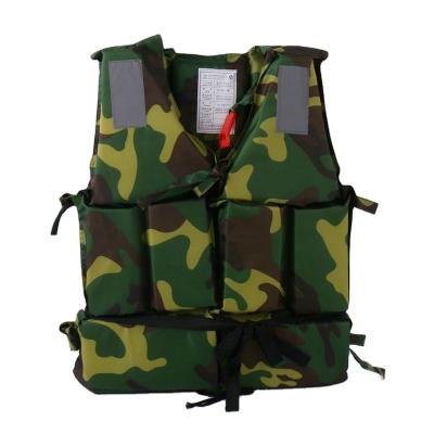 China Hot Selling Polyethylene Tape Water Life Jackets In China Vest Camouflage Inflatable Fishing Life Jacket For Man for sale