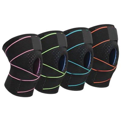 China Newest Fashion Fitness Outdoor Sports Knee Pads Elastic Knee Pads High Quality Sports Elastic Football Knee Pads for sale