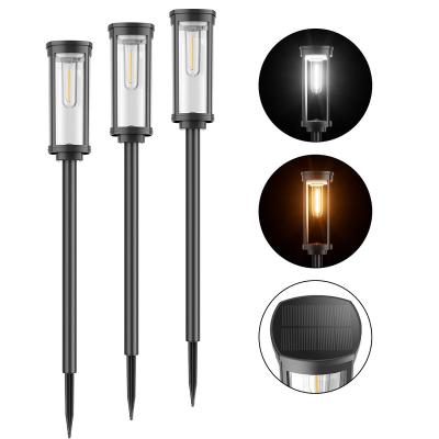 China Sloar Energy 6 Pack Warn Solar Light Bulb 2850K Yard Pathway Light Outdoor Waterproof Solar Lamp Solar Rechargeable Light for sale