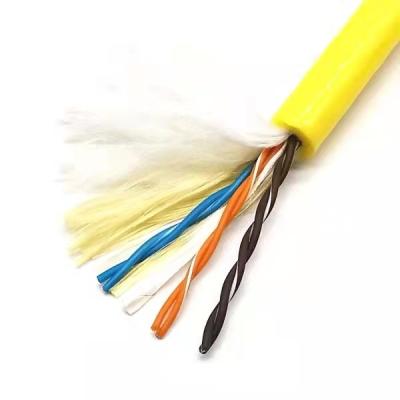 China High Flexible 6 Core Twisted Pair ROV Tether Cable Underwater Bouyancy Floating Cable for sale