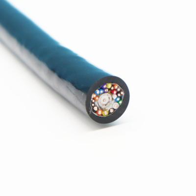 China Multi Core Twisted CCTV Coaxial 75-2 Cable Underwater Camera Cable for sale