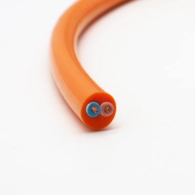 China 2 Core Orange PUR Jacket Underwater Cable Submersible Waterproof Camera With 50m Cable for sale