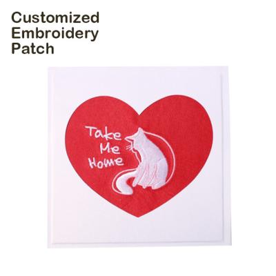 China Custom China Baby Women Embroidery Patches Sew On Embroidered Letters for sale