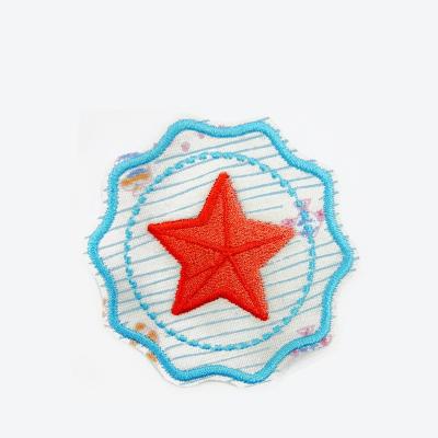 China Sustainable Custom Mini Patch Embroidery Flower Patches Aufnaher Sears Apparel Accessories for sale