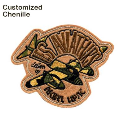 China Sustainable Chenile Letter Patch Chenille Patches Money Sign for sale