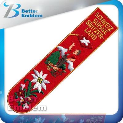 China Custom Embroidery Bookmark Paper Keepsake Embroidered for sale