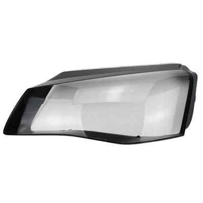 China PC LC made for CAR parts black border headlight clear lens cover for A8/D4 LED full year round angle 10-14 for sale