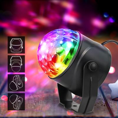 China Colorful Theme Park Atmosphere Sound Light Control Rotary Usb 5V Party Lights Laser Stage Disco Lights for sale