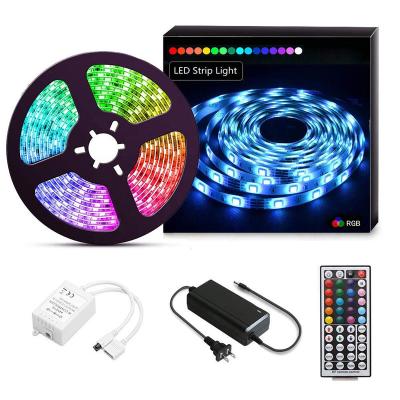 China LANDSCAPE 300 Led 16.4 Feet IP65 IP20 44key Multi Full Color Remote Controller DC12V Power Adapter RGB Led Strip Kit for sale