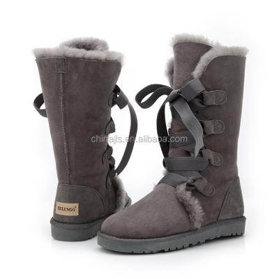 China New Fashion Waterproof Trend Style Face Sheepskin Wool Super Warm Super Warm Twin Twin Snow Slippers Shoes For Women for sale