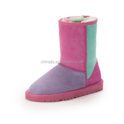 China Hot Selling Wholesale Flat Cheap Prices Mixed Colorful Super Warm Kids Boots Shoes Sheepskin Winter Boots For Kids for sale