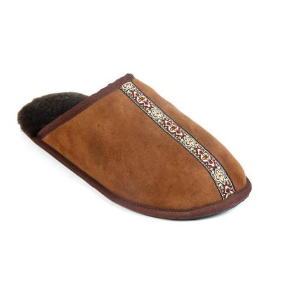 China Wholesales Waterproof Good Quality Warm Comfort Wool Soft Indoor Slippers For Men for sale