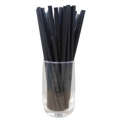 China Biodegradable Black Straw PLA Plastic Free Drinking Straw Eco - Friendly Disposable for sale