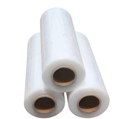 China Eco-friendly Clear Transparent Protective Self Adhesive lldpe Shrink Moisture Proof Wrap Packing Plastic Sealing Film Roll for sale