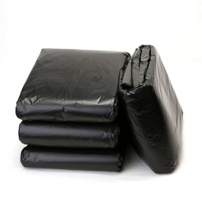 China China Supplier Disposable PE Plastic Bags Heavy Duty Recycle Garbage Bag Big Black Plastic Garbage Bag for sale