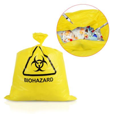 China Disposable Biohazard Polypropylene Custom Plastic Disposable Autoclave Bags For Medical Waste With Message for sale