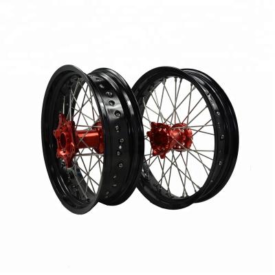 China Aluminum 7116 - T6 Supermoto 450 Motorcycle Wheels CRF 250 Rims 5.0*17 3.5*17 for sale