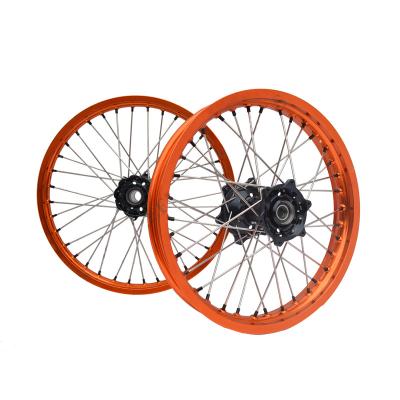 China Street Bike Supermoto Motorcycle Aluminum Wheel Rim With Sprocket for sale