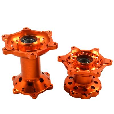 China MOTORCROSS PARTS Motocross/Dirt Bike Pit Bike MX Parts Orange Color CNC Aluminum Wheel Hubs for sale