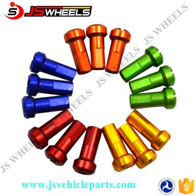 China Stainless Steel Motorcycle Plating Titanium Wheel Spokes Nipples For Dirt Bike Bicycle for sale