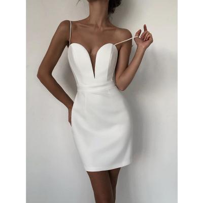 China Clothing Manufacturers Anti-Static White Even Cocktail Dresses C2937 For Woman Bodycon Dress for sale